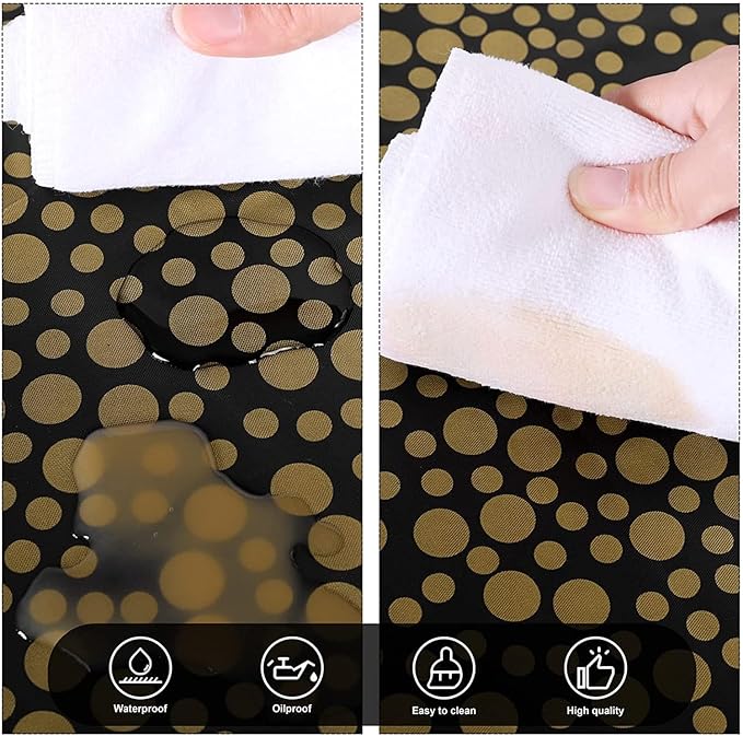 274 x 137 CM - 1pc Thickened Polka Dot Disposable Tablecloth – Waterproof Plastic Party Cover – Heavy-Duty Table Overlay for Weddings, Birthdays, and Events (Red/Black/Blue/Gold)