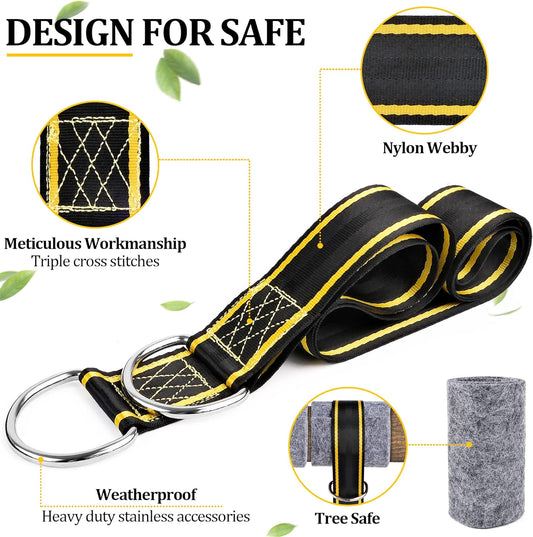 ALECPEA Sangles et poignées de fitness portables – Bandes de résistance réglables pour les entraînements à domicile, en voyage et en déplacement