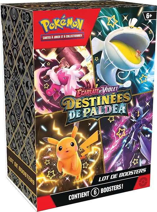 Pokémon TCG Scarlet & Violet Destined Rivals Booster Pack – 6 Booster Packs Trading Card Game Set