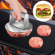Presse à Burger en Acier Inoxydable – Presse à Viande Circulaire Robuste pour Hamburgers et Grillades