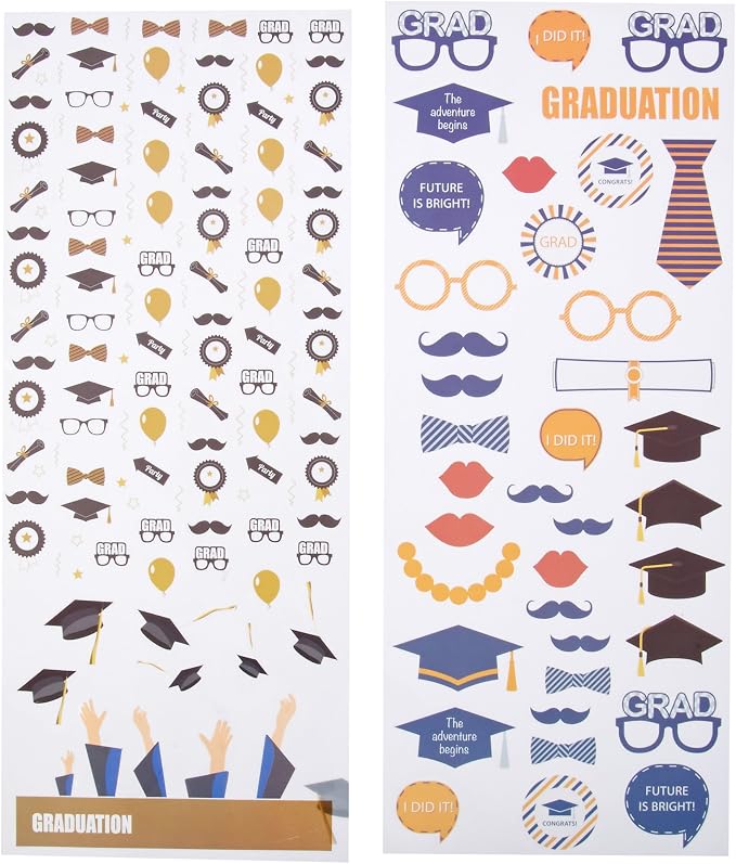 Polaroid Colorful Decorative Sticker Sets for Instant Photos – 7 Themes for Wedding, Travel, Birthday, Love, Graduation & Baby