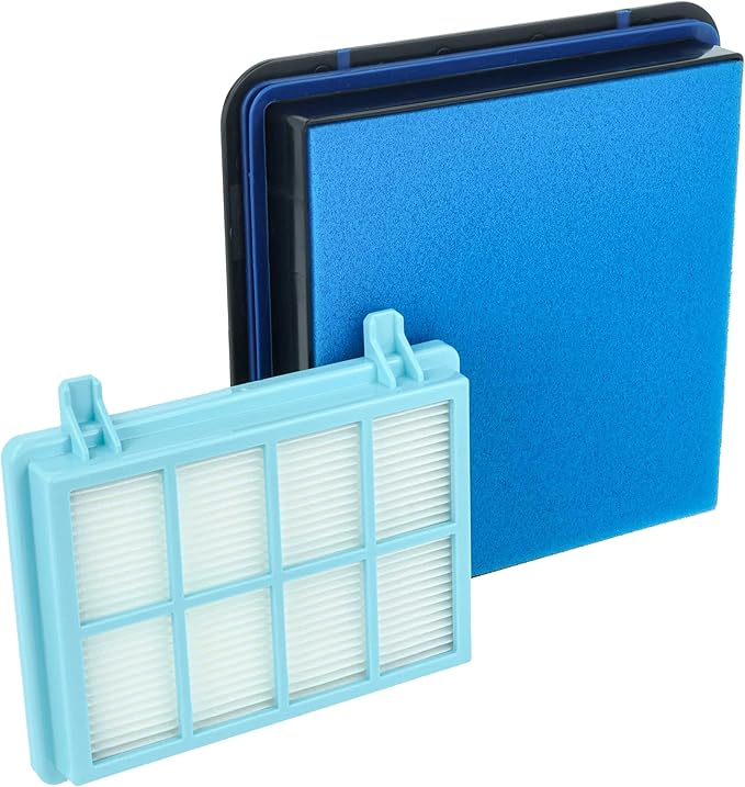 Vacuum Filter Kit for Philips PowerPro Active FC9555/09 & FC9550/09 – HEPA, Motor Protection & Foam Filters (3-Pack)