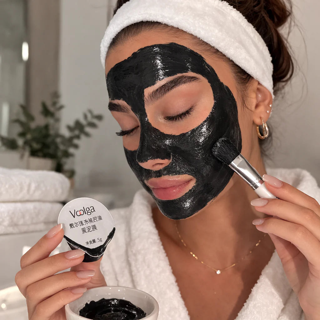 Kit de soin masque purifiant à la boue noire