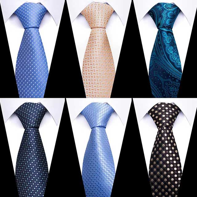 8cm Classic Silk Necktie for Men – Striped Sky Blue Tie Gravata in Multiple Colors | Formal Office & Shirt Accessory