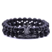Bracelet à perles couronne de 8 mm (EGBT248) 