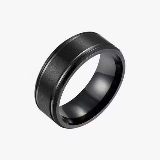 Bague unisexe simple de 8 mm (EGR029)