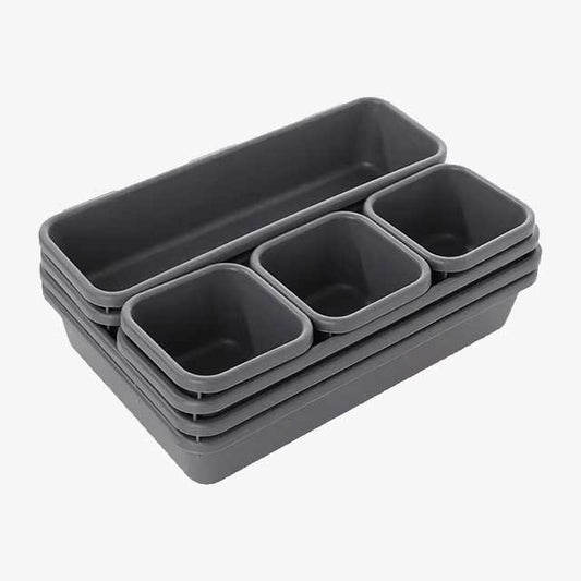 8pc Set Storage Drawer Organizer Box – Makeup Brush Holder & Jewellery Storage Container – UK Home Essentials