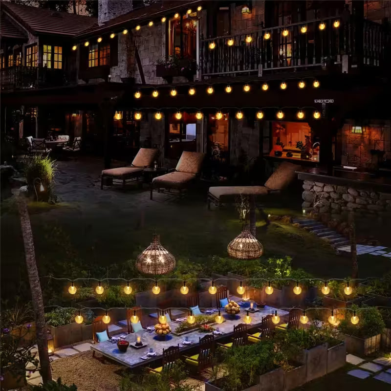 Guirlande lumineuse solaire féérique de 20 à 100 LED – Étanche IP65, idéale pour le jardin, Noël et la décoration – 12 m, alimentation solaire