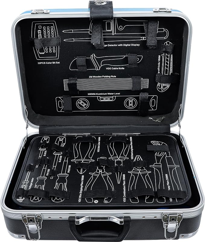Empty ABS Tool Case – 47 x 33 cm Hard Carrying Case for a Tool Set