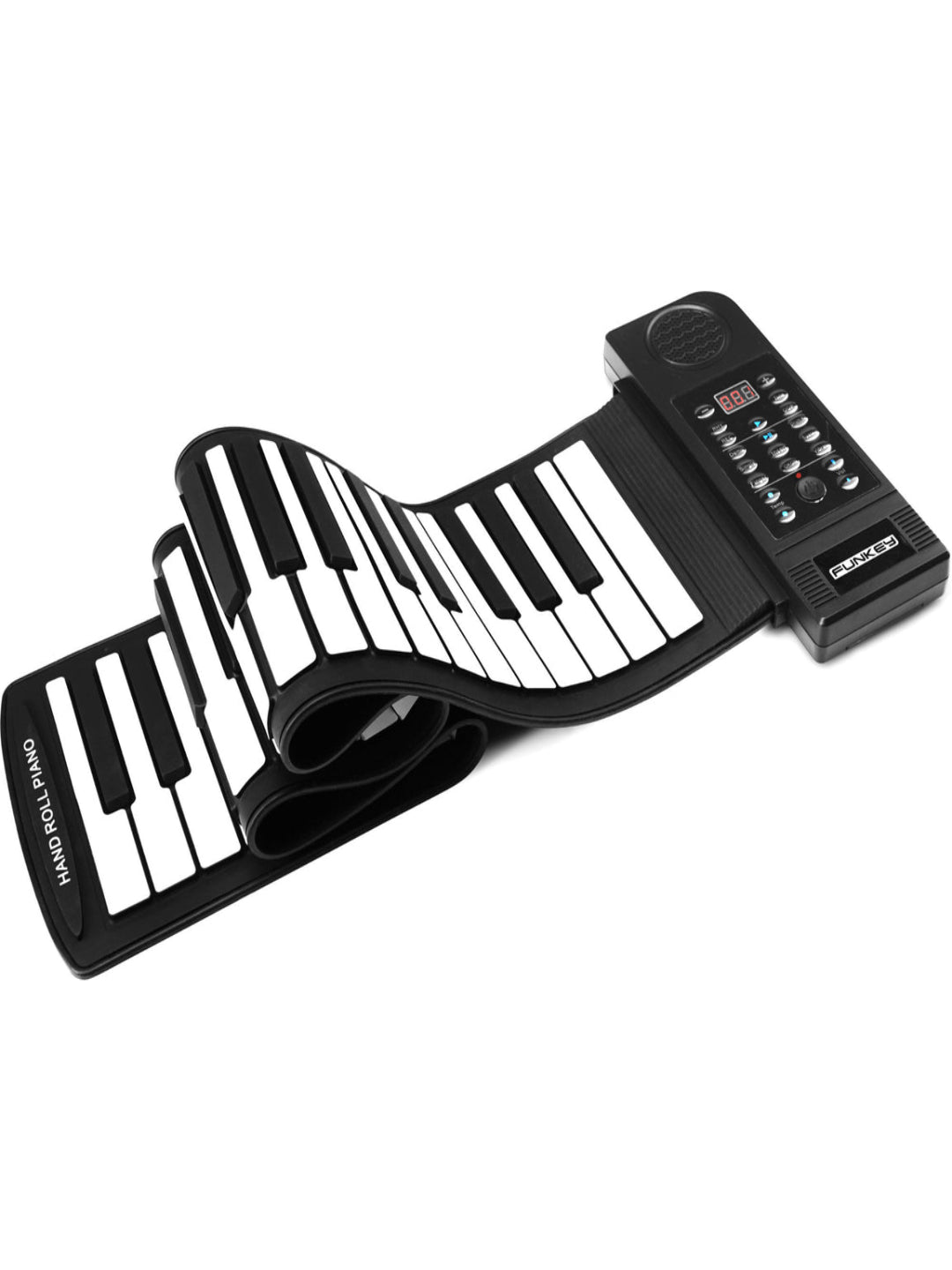 FunKey RP-61M 61-Key Roll-Up Piano with MIDI – Portable Flexible Electronic Keyboard