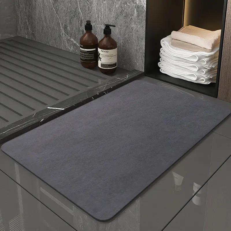 40*60cm Rectangular Absorbent Anti Slip Rubber Quick Dry Bath Mat (EGM020)