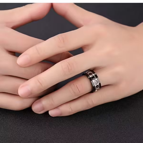 9mm Rotatable Roman Unisex Ring (EGR033)