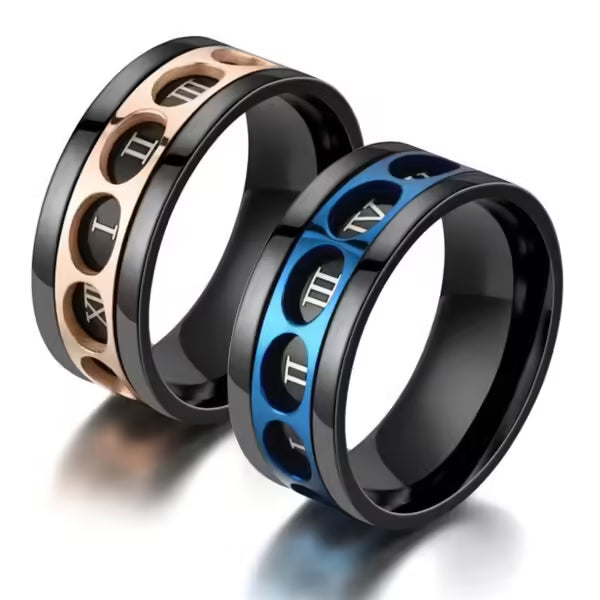 9mm Rotatable Roman Unisex Ring (EGR033)