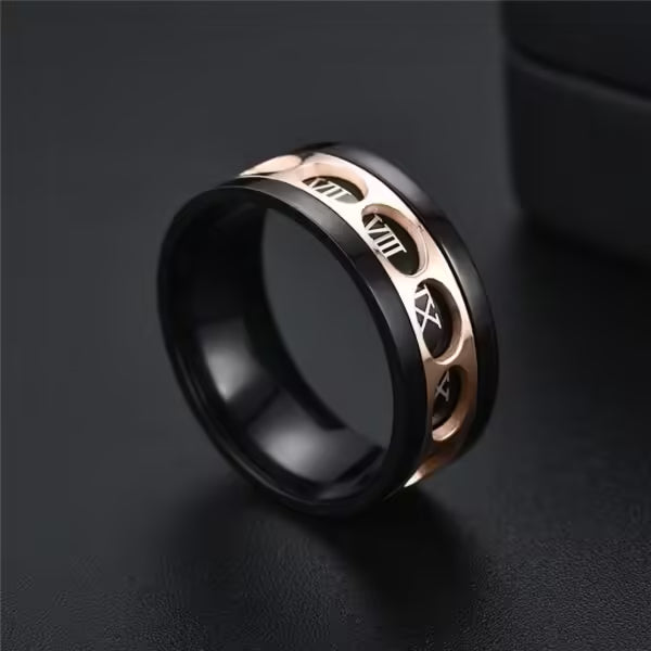 9mm Rotatable Roman Unisex Ring (EGR033)