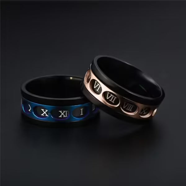 9mm Rotatable Roman Unisex Ring (EGR033)