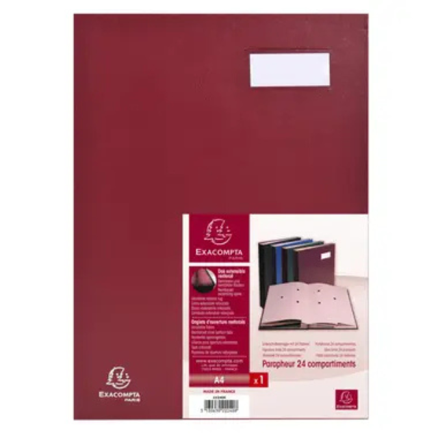 A4 Expanding File Folder with 20 Compartments – Signature Book with Directional Spine Organizer