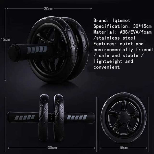 AB Roller Wheel for Core Training – Noiseless Abdominal Exercise Equipment for Home &amp; Gym Workouts