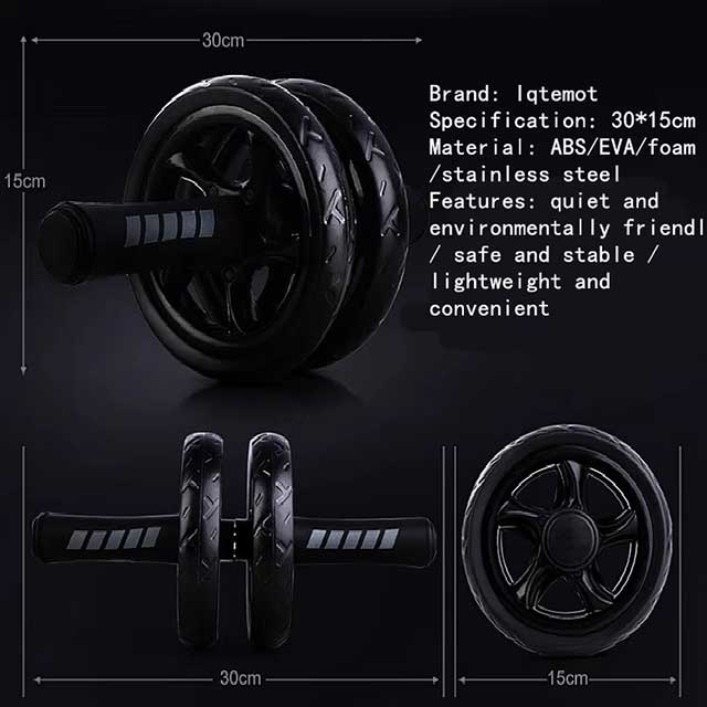 AB Roller Wheel for Core Training – Noiseless Abdominal Exercise Equipment for Home &amp; Gym Workouts