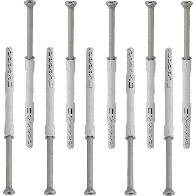 AERZETIX Plastic Dowels Ø10×140 mm