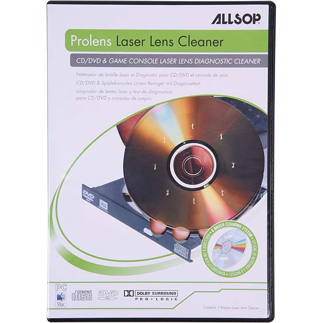 ALLSOP 59147 ProLens Laser Lens Diagnostic Cleaner – Ultimate DVD &amp; CD Cleaning &amp; Diagnostic Solution