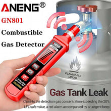 ANENG GN801 Gas Leak Detector – 300~10000PPM Combustible Gas Analyzer with Semiconductor Sensor for Home & Industrial Use