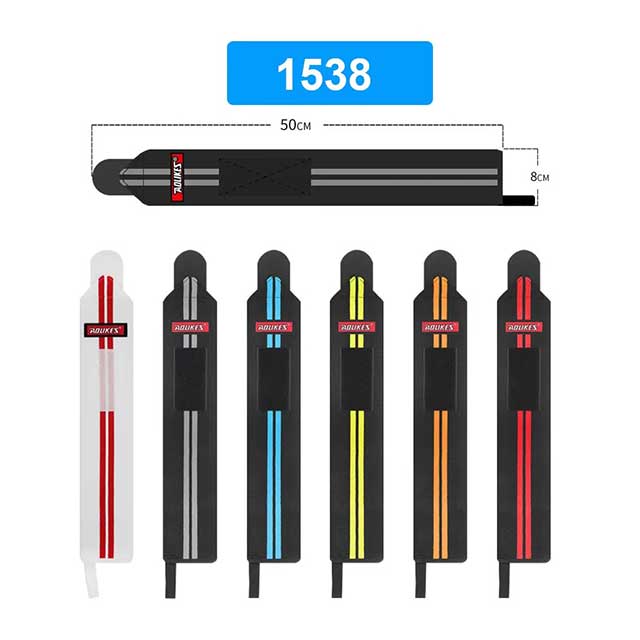 AOLIKES Wrist Wraps for Weightlifting – 1 Pair Gym Wrist Straps for Powerlifting & Strength Training Support