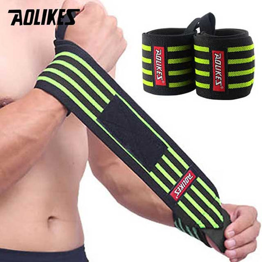 AOLIKES Wrist Wraps for Weightlifting – 1 Pair Gym Wrist Straps for Powerlifting & Strength Training Support
