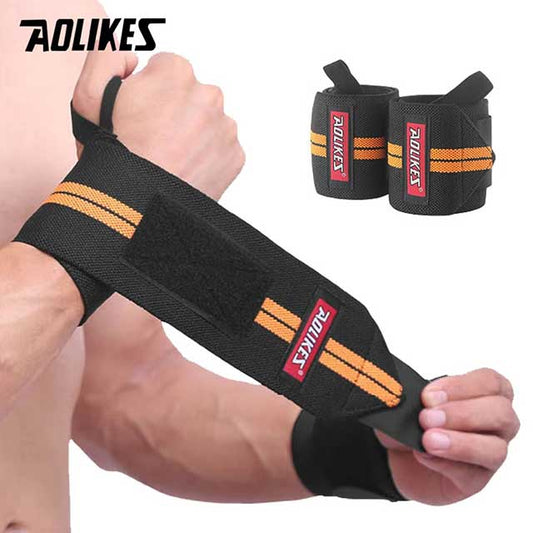 AOLIKES Wrist Wraps for Weightlifting – 1 Pair Gym Wrist Straps for Powerlifting & Strength Training Support
