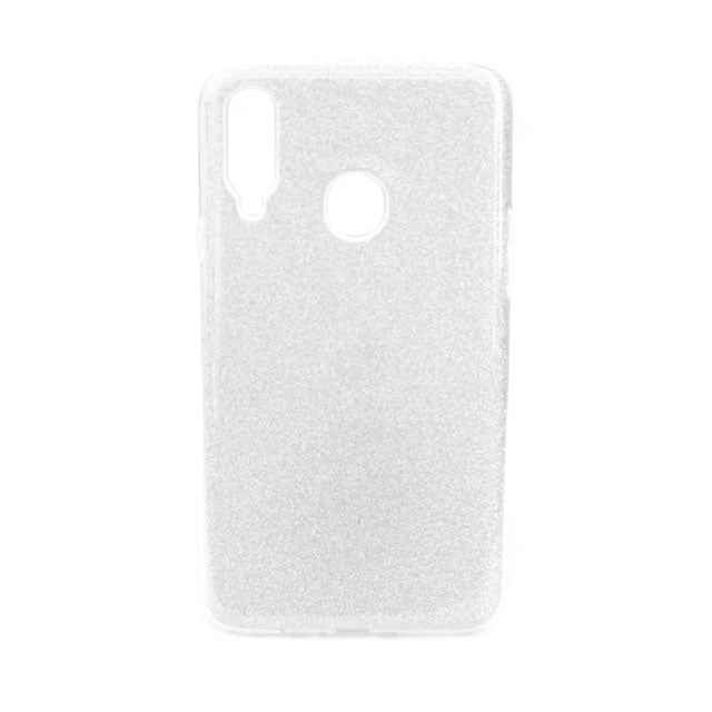 ARBUDA Silver Glitter Back Case Cover for Samsung Galaxy A20s – Elegant &amp; Durable Phone Protection
