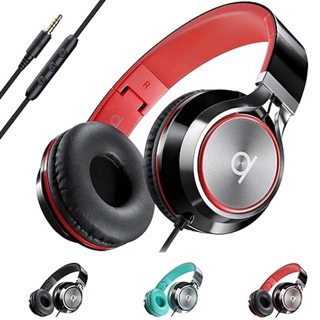 ARTIX CL750 On-Ear Wired Headphones – 3.5mm Aux Jack for Laptop, Computer, Phone & Tablet – Comfortable & Durable for Adults & Kids