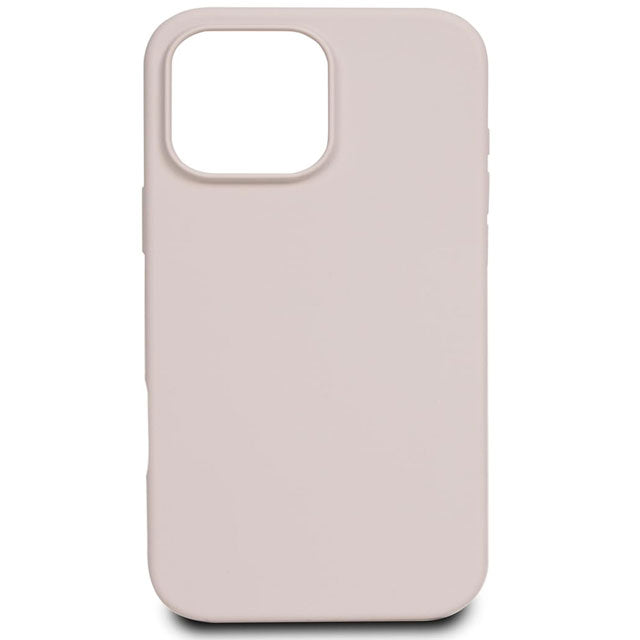 AT&amp;T Essentials Eco-Friendly Silicone Case for iPhone 16 Pro – Stone Light, Sleek &amp; Shock-Proof Protection