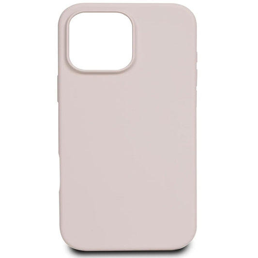 AT&amp;T Essentials Eco-Friendly Silicone Case for iPhone 16 Pro – Stone Light, Sleek &amp; Shock-Proof Protection