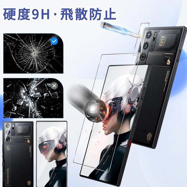 AUDASO RedMagic 9 Pro Tempered Glass Screen &amp; Camera Film Protector Bundle (2+2 Sheets) – Ultimate LCD &amp; Lens Protection