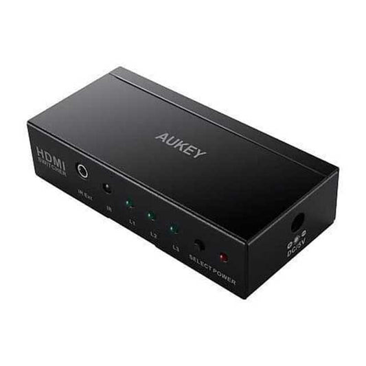 AUKEY 3-Port HDMI Switcher with Remote Control