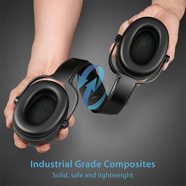 AVANTEK Upgraded Professional Ear Protection – 34dB Noise Reduction Shooting Safety Ear Muffs with Twist-Resistant Headband