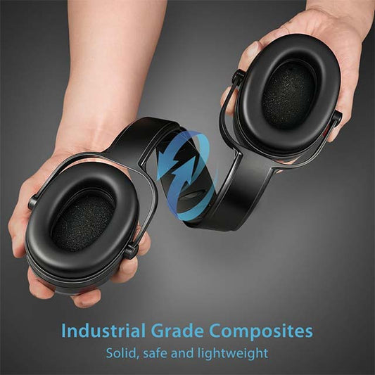 AVANTEK Upgraded Professional Ear Protection – 34dB Noise Reduction Shooting Safety Ear Muffs with Twist-Resistant Headband