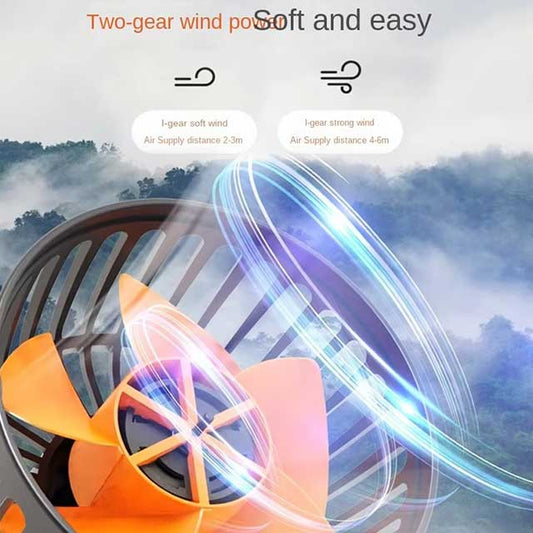 360° Adjustable Dual Head Car Fan – USB/12V/24V Electric Cooling Fan with 2 Speeds | Silent Airflow for Car, Home, Desk & Office