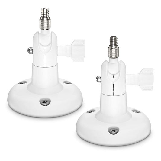 Adjustable Camera Wall Mount Holder – Compatible with Arlo Pro 4/Pro 3/Pro 2, Arlo Ultra/Ultra 2, Ring Stick Up Cam &amp; More, 1/4" Screw Mount (1-Pack, White)