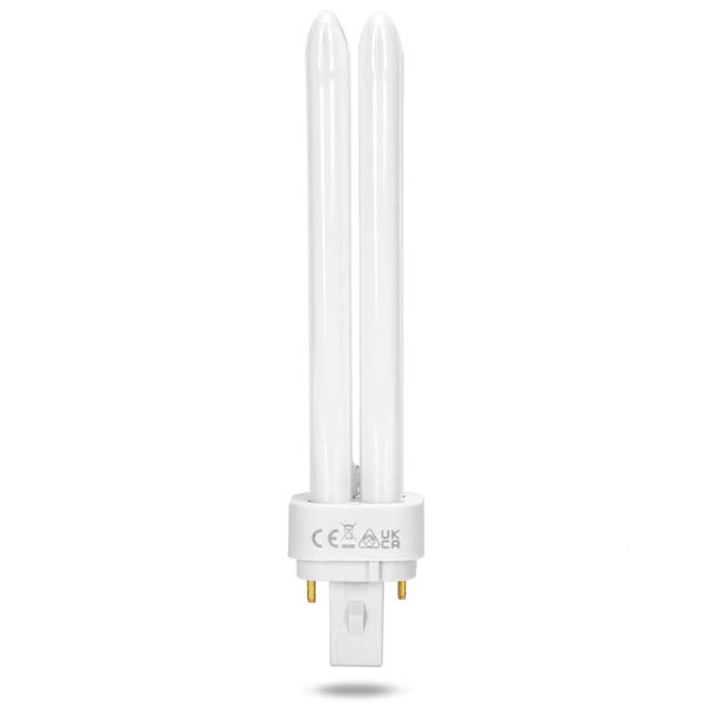 Aigostar 26W CFL Compact Fluorescent Lamp – 2 Pin G24d-3 Tube Bulb, 1600LM, 6500K Cool White, Energy Saving Double Turn 2U