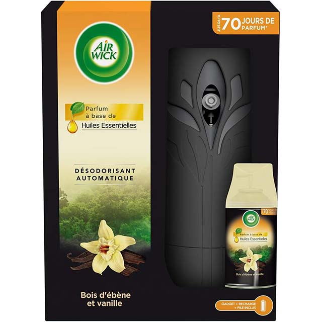 Air Wick 250ml Refill – Ebony Wood &amp; Vanilla Air Freshener for a Refreshing Home Ambience
