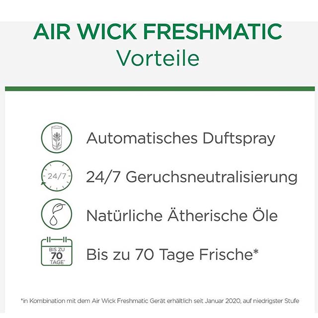 Air Wick Freshmatic Max Silk &amp; Lily Refill 250ml – Long-Lasting Automatic Home Air Freshener