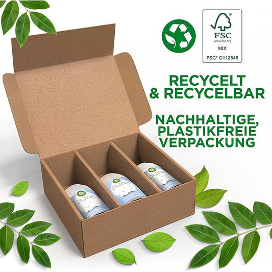 Air Wick Freshmatic Max Pure - Automatic Spray Refill Set for Fresh Laundry Fragrance - 3 x 250ml Refills