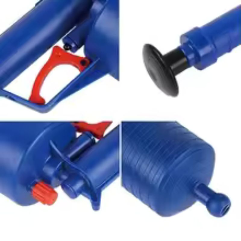 Pistolet déboucheur à air comprimé – Plongeur à pompe manuelle haute pression – Déboucheur haute performance pour toilettes, éviers et canalisations d'égout