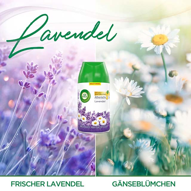 AirWick Freshmatic Lavender Refill 250 ml – Premium Long-Lasting Air Freshener for Home &amp; Office