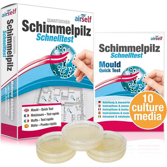 Airself Home Mould Test Kit – Quick &amp; Accurate Mould Growth Detection for Up to 10 Rooms