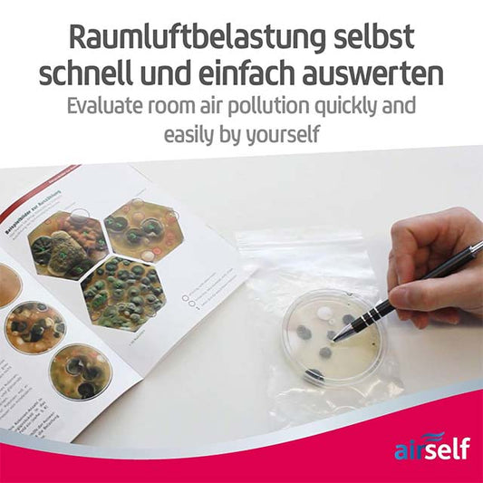 Airself Home Mould Test Kit – Quick &amp; Accurate Mould Growth Detection for Up to 10 Rooms