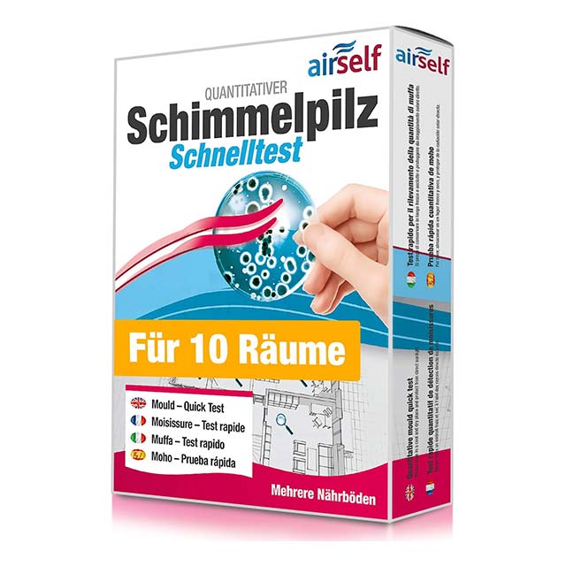 Airself Home Mould Test Kit – Quick &amp; Accurate Mould Growth Detection for Up to 10 Rooms