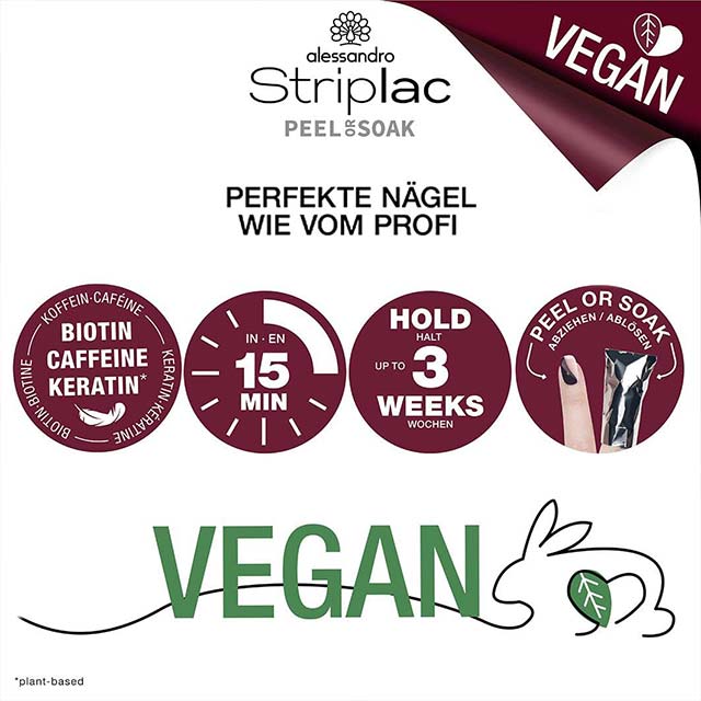 Alessandro Striplac LED Nail Polish – Peel or Soak for Perfect Nails in 15 Minutes | Flamingo Move Dark Pink Tone with Delicate Brown, Vegan Formula (5ml)