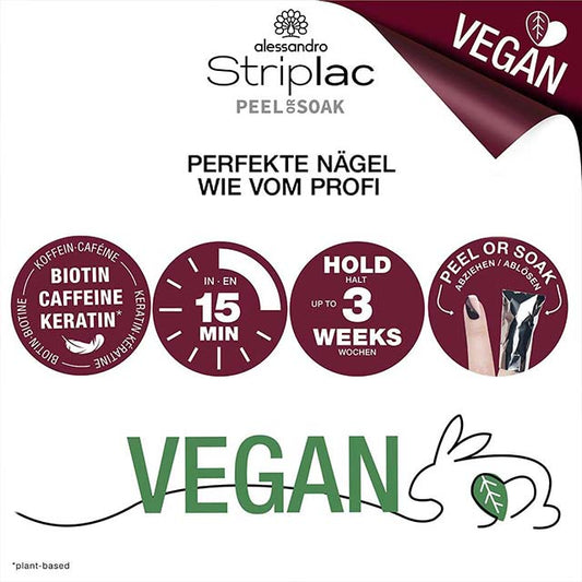 Alessandro Striplac LED Nail Polish – Peel or Soak for Perfect Nails in 15 Minutes | Flamingo Move Dark Pink Tone with Delicate Brown, Vegan Formula (5ml)