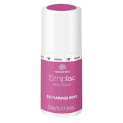 Alessandro Striplac LED Nail Polish – Peel or Soak for Perfect Nails in 15 Minutes | Flamingo Move Dark Pink Tone with Delicate Brown, Vegan Formula (5ml)